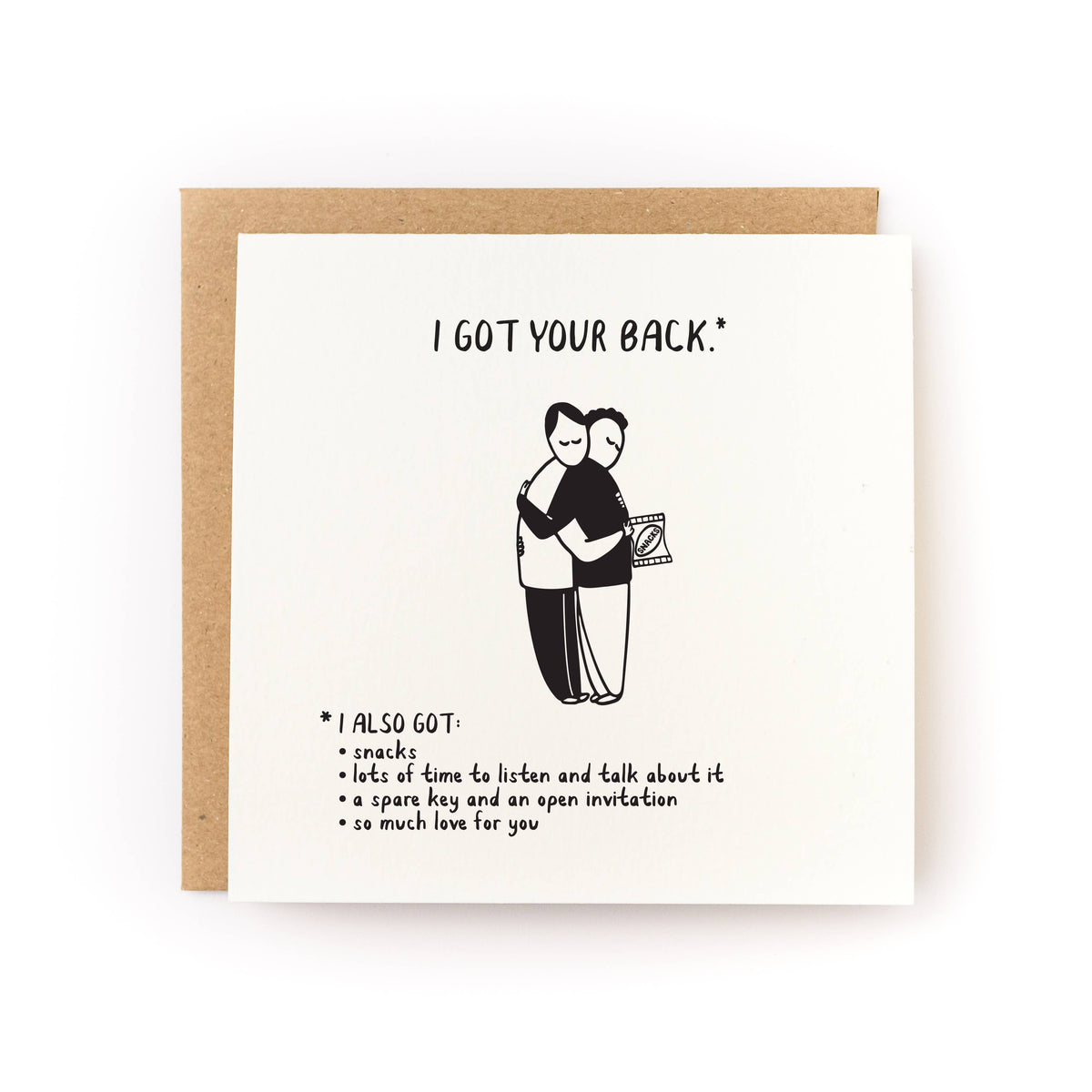 I Got Your Back Sympathy Card