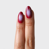 Burgundy Aura Nails