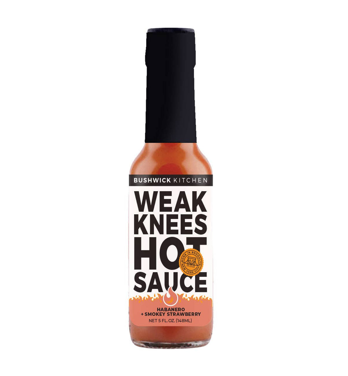 Weak Knees Habanero + Smokey Strawberry Hot Sauce (Vegetarian)