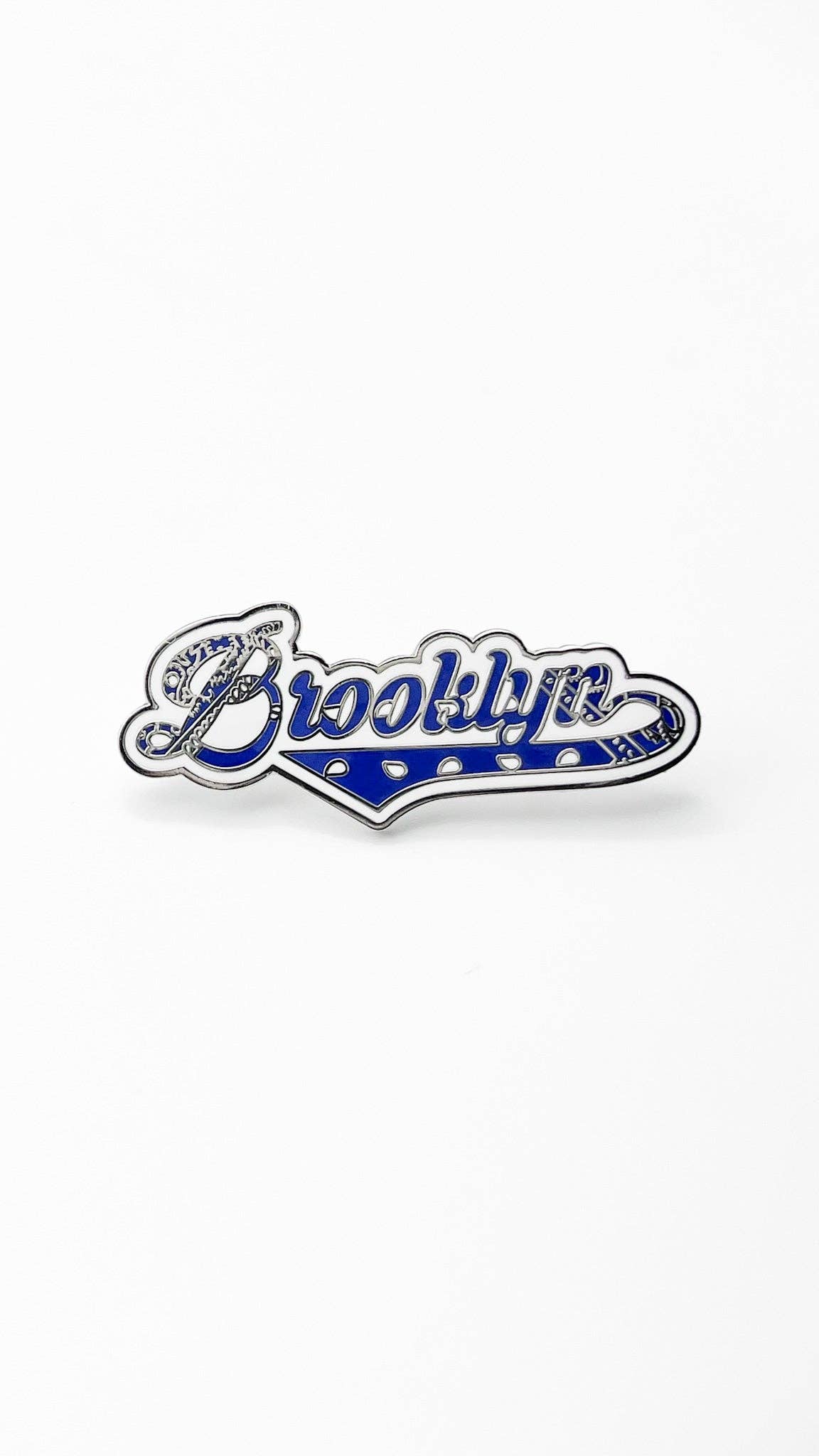 "Brooklyn" Dodger Blue Paisley Boro Pin