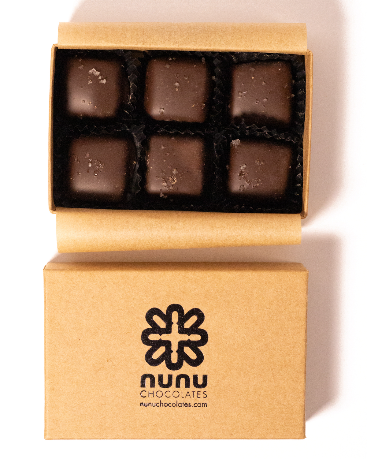 6pc Nunu Chocolates Salt Caramel