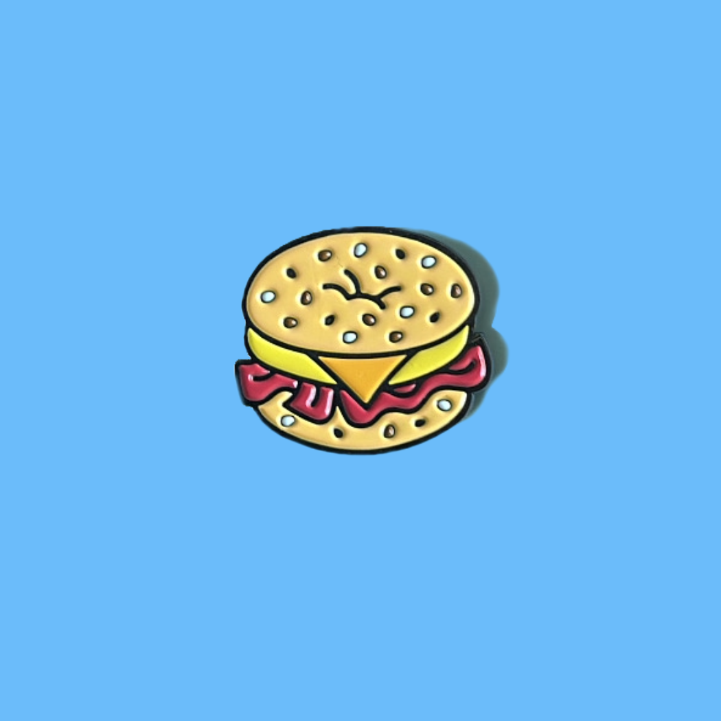 Bacon Egg and Cheese 1" Enamel Pin