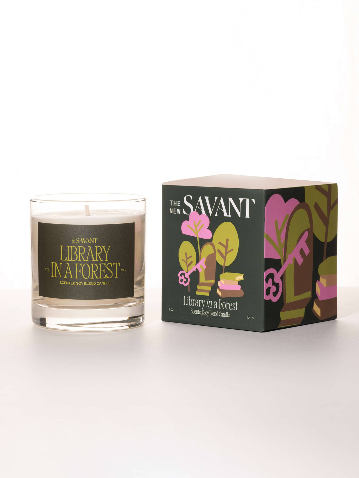 Library in a Forest Candle