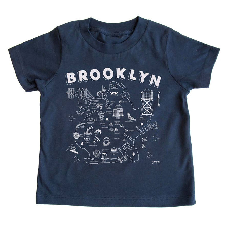 Brooklyn Toddler Tee in Navy