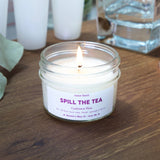 Spill The Tea 4oz Soy Candle - Cashmere Plum