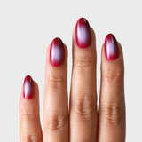 Burgundy Aura Nails