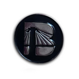 B Icon Silver Enamel Pin