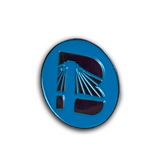 B Icon Silver Enamel Pin