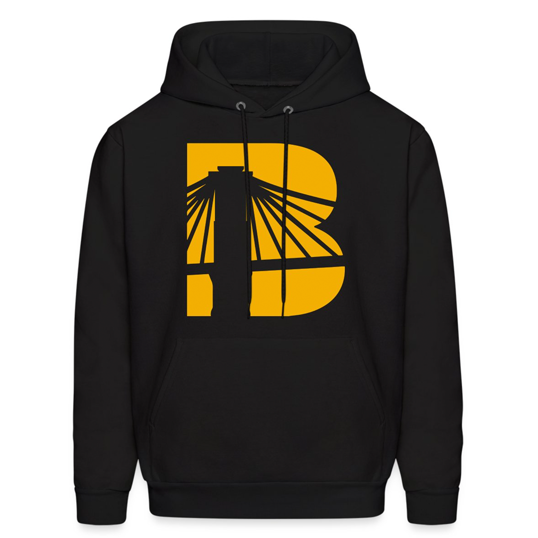 Yellow B Icon Logo Hoodie