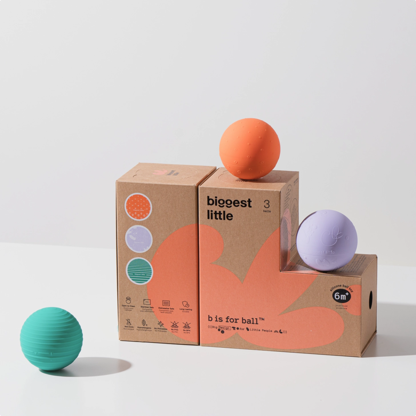 B Is For Ball™ - 3-ball Set | Montessori Box