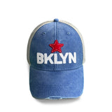 BKLYN Trucker Hat Distressed (Blue)