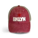 BKLYN Trucker Hat Distressed (Pink)