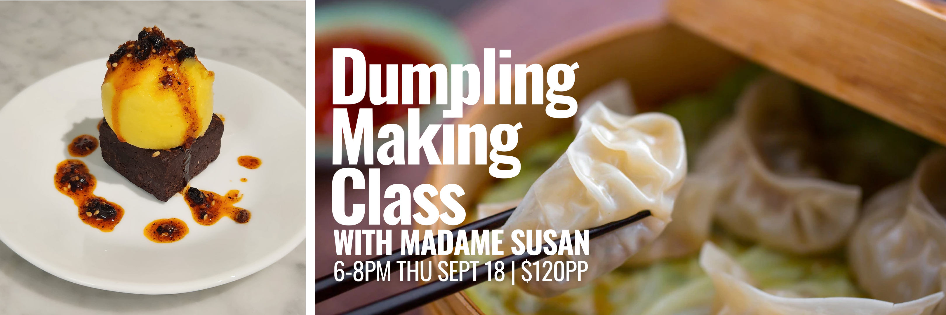 September 18 | Dumpling Making Class with Madame Susan