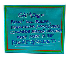 SAMO BECUZ ALL RULES & REGULATIONS...ARE MEANT 2 BE DISREGARDED
