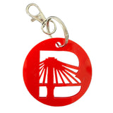 Red B Icon Keychain