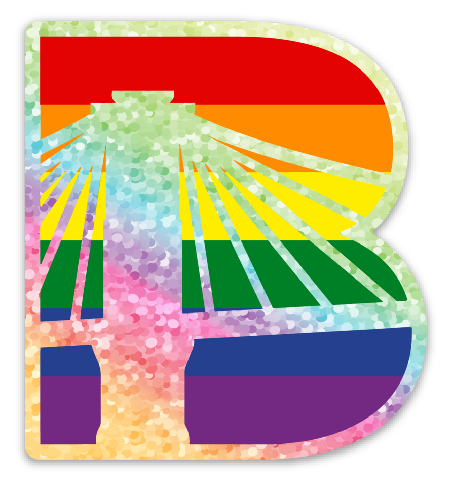 B Icon Pride Sticker