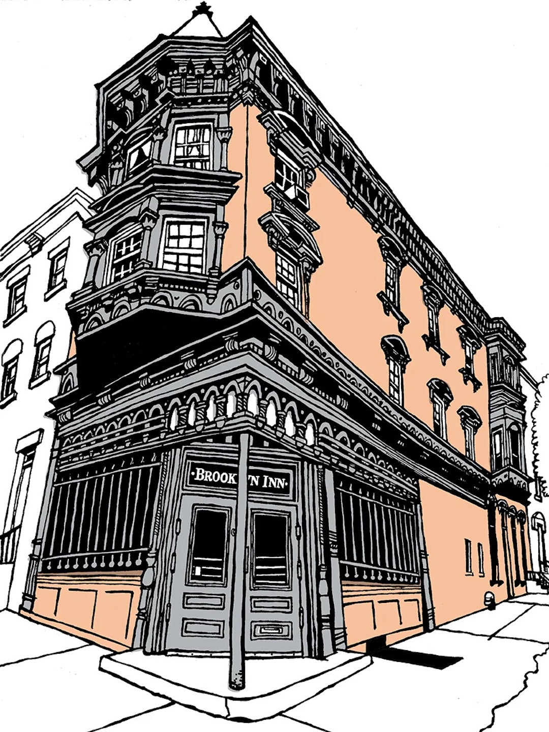 Brooklyn Inn Silk Screen Print