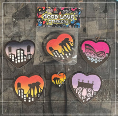 Good Love Sticker Pack with Hand Painted Necklace
