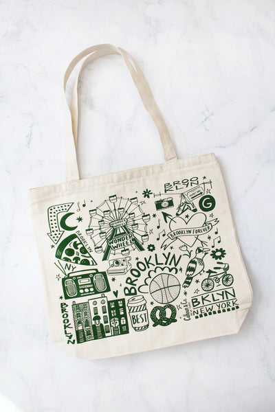 【BROOKLYN WORKS】 BROOKLYN WORKS Waterproof Tote Bag BrooklynZipperClosureToteBag_g