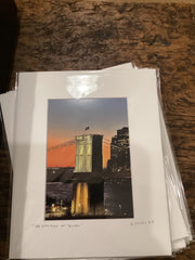 “Brooklyn Bridge at Dusk” Print