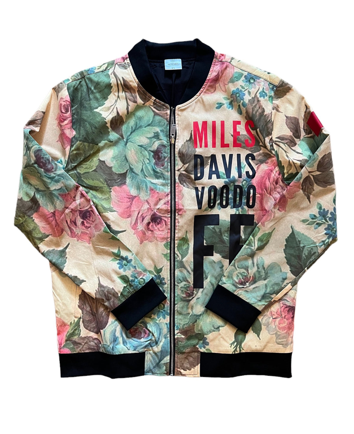 Miles Davis Flower Bomber Jacket