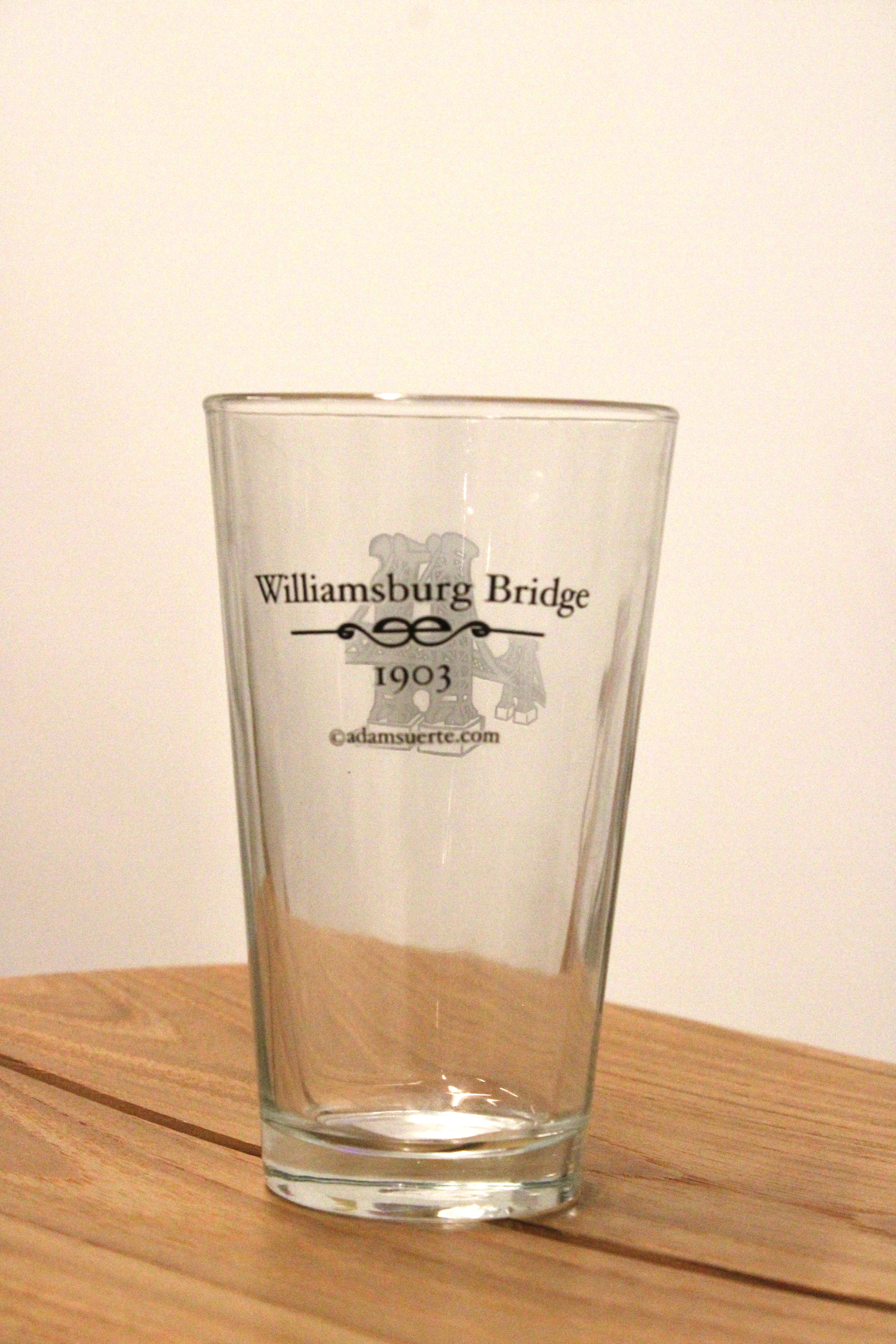 Williamsburg Bridge Pint Glass