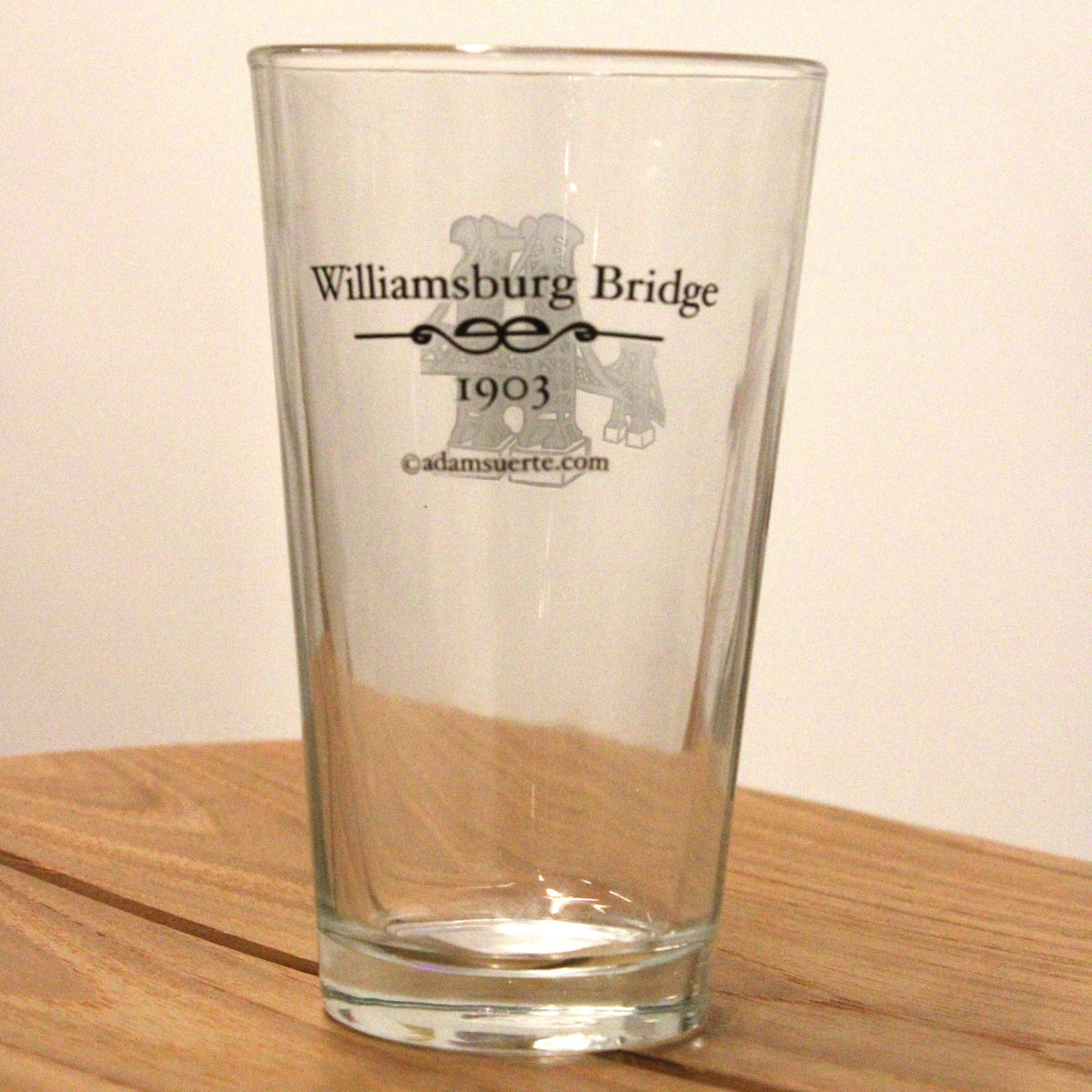 Williamsburg Bridge Pint Glass