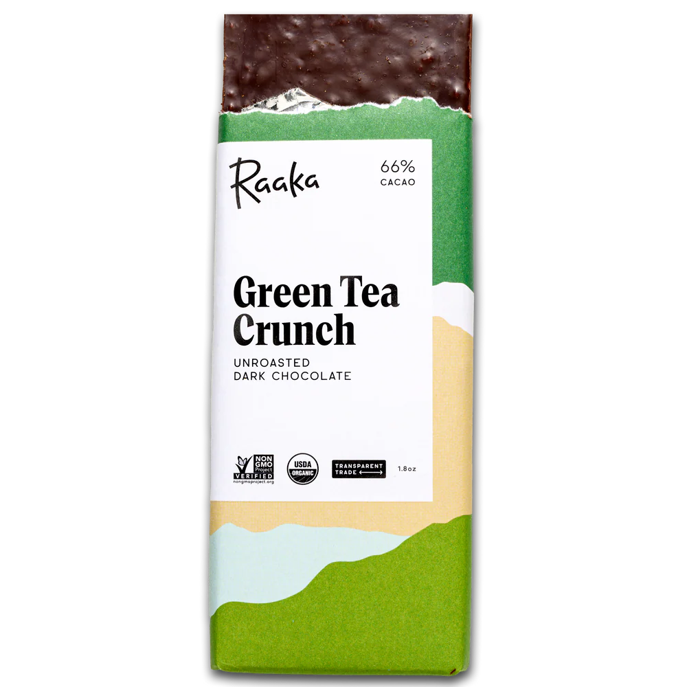 Green Tea Crunch Chocolate Bar