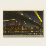 Skyline Under Brooklyn Bridge Magnet