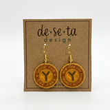 NYC Subway Token Earrings
