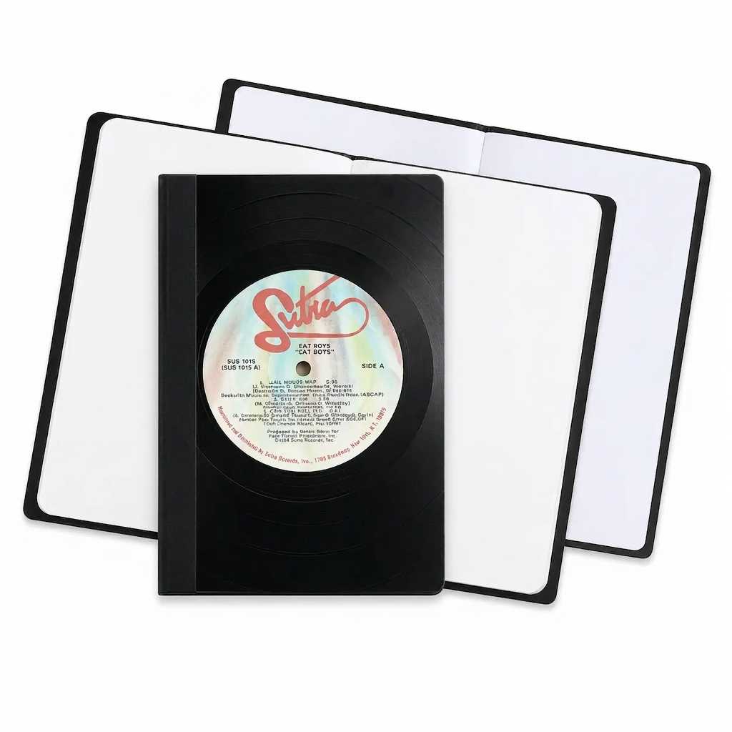 Vinyl Record Notebook - Large - Blank