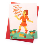 Giant Thanks Card