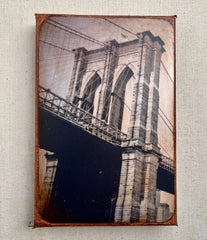 Brooklyn Bridge Collage on Canvas