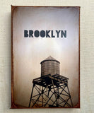 Water Tower Collage on Canvas