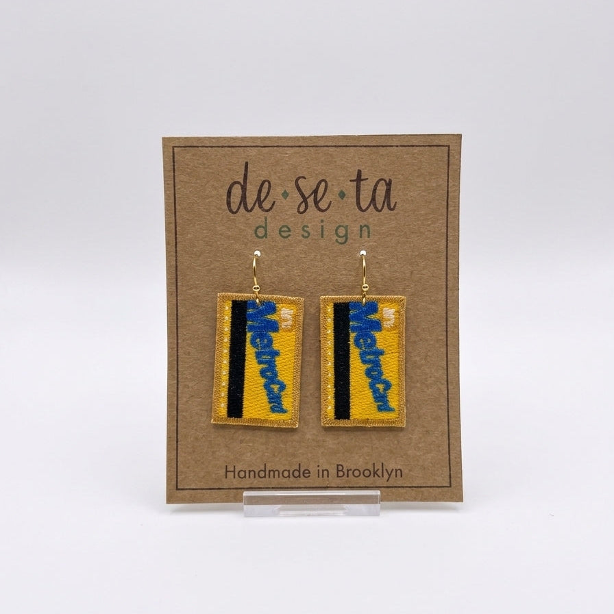 Metrocard Earrings