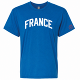 FRANCE Royal Blue T-Shirt with White Letters