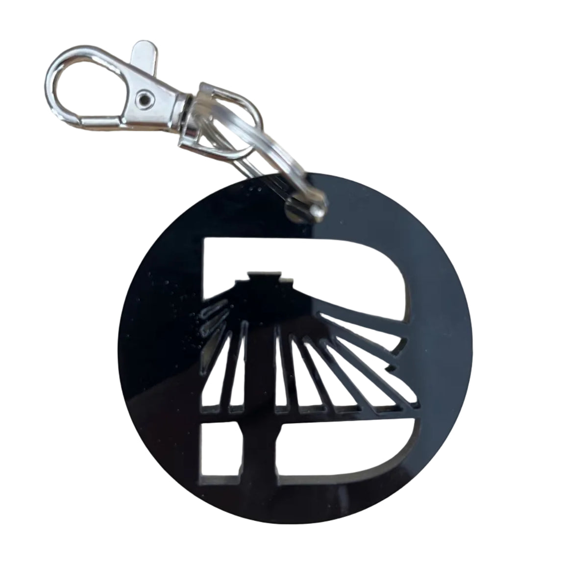 Black B Icon Keychain