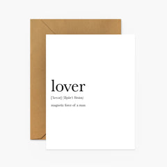 Lover Definition Taylor's Version Card