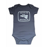 Hecho En Brooklyn Onesie Gray