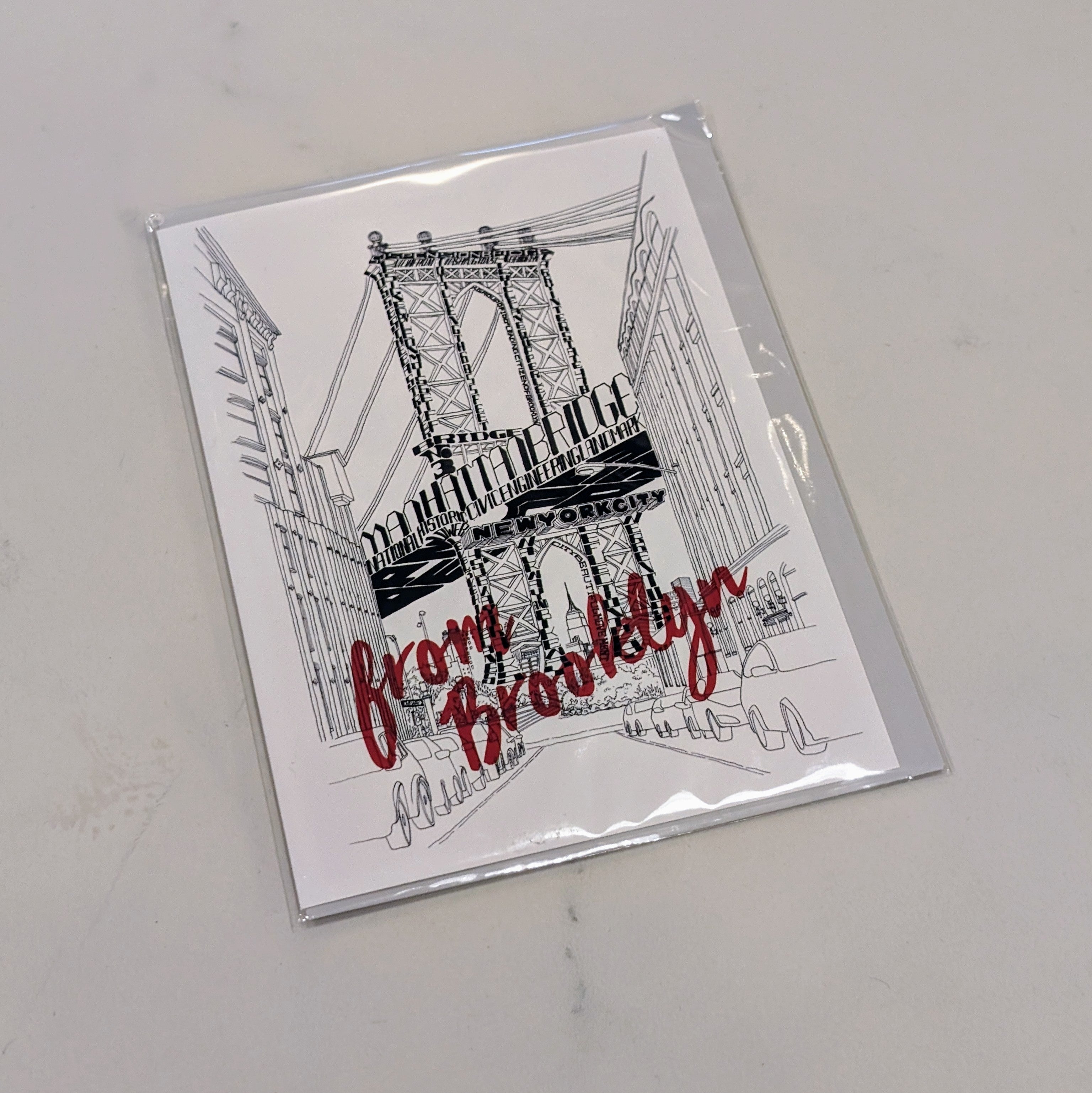 Manhattan Bridge Greeting Card