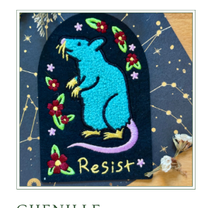 Chenille Resist Rat Patch
