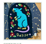 Chenille Resist Rat Patch