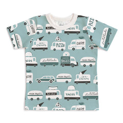 Short-Sleeve Tee - Food Trucks Blue