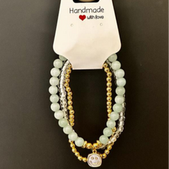 Smiley Face Stack Bracelet