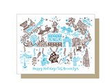 Happy Holidays From Brooklyn Greeting Card