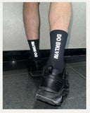 Reflective "DO BKLYN" Black Performance Socks