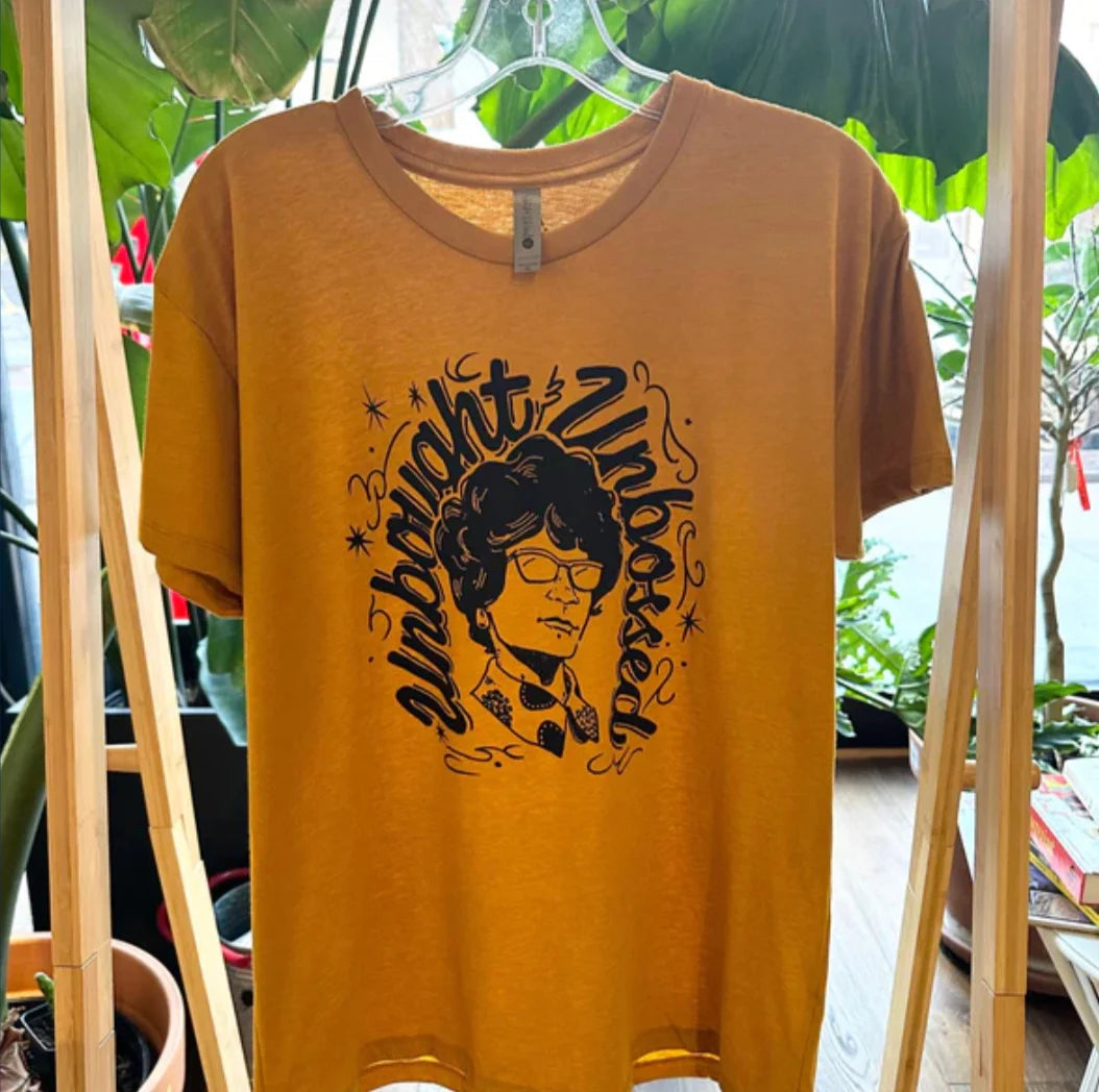 Shirley Chisholm Yellow “Unbought and Unbossed” T-Shirt