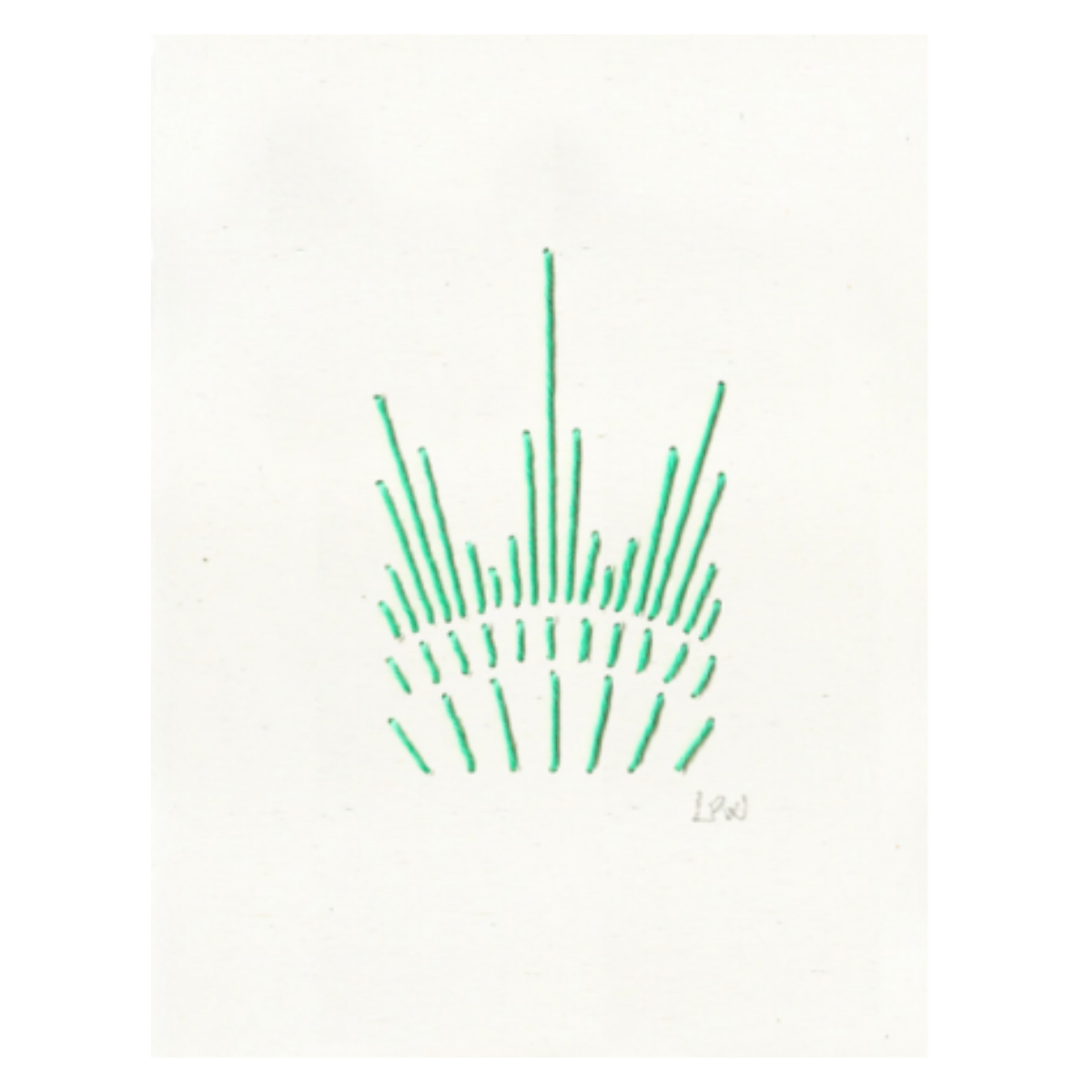 Statue of Liberty - Hand Stitched Artwork Mini
