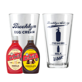 The Brooklyn Egg Cream Starter Kit (2 Glasses + 2 Syrups)