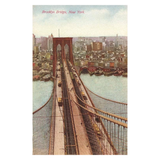 Brooklyn Bridge, New York City Postcard